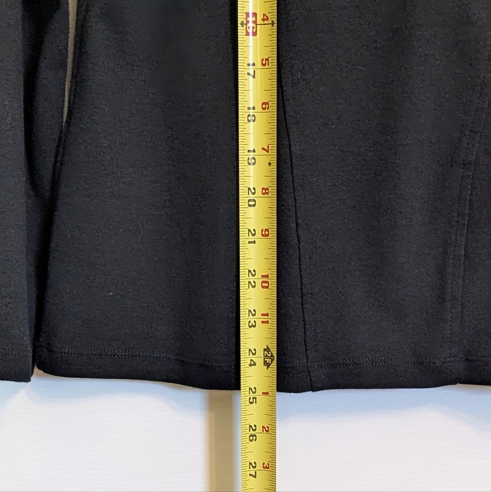 Banana Republic Women's Petite Jacket Black Full Zip Shawl Collar Pockets MP - Picture 4 of 9